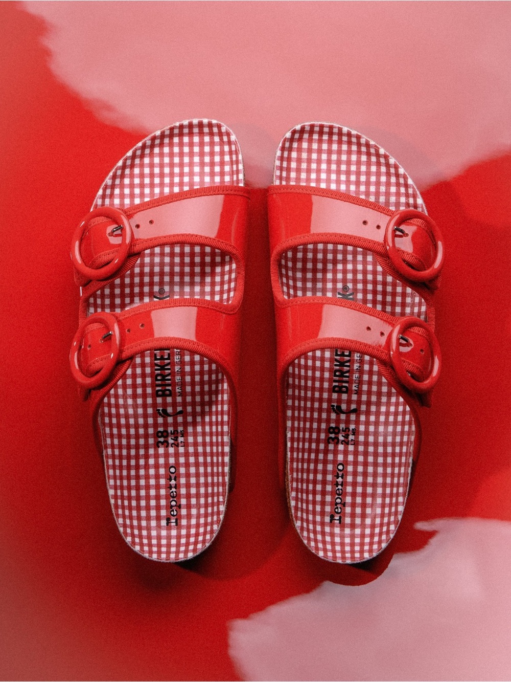 Birkenstock x Repetto Arizona Flame Red
